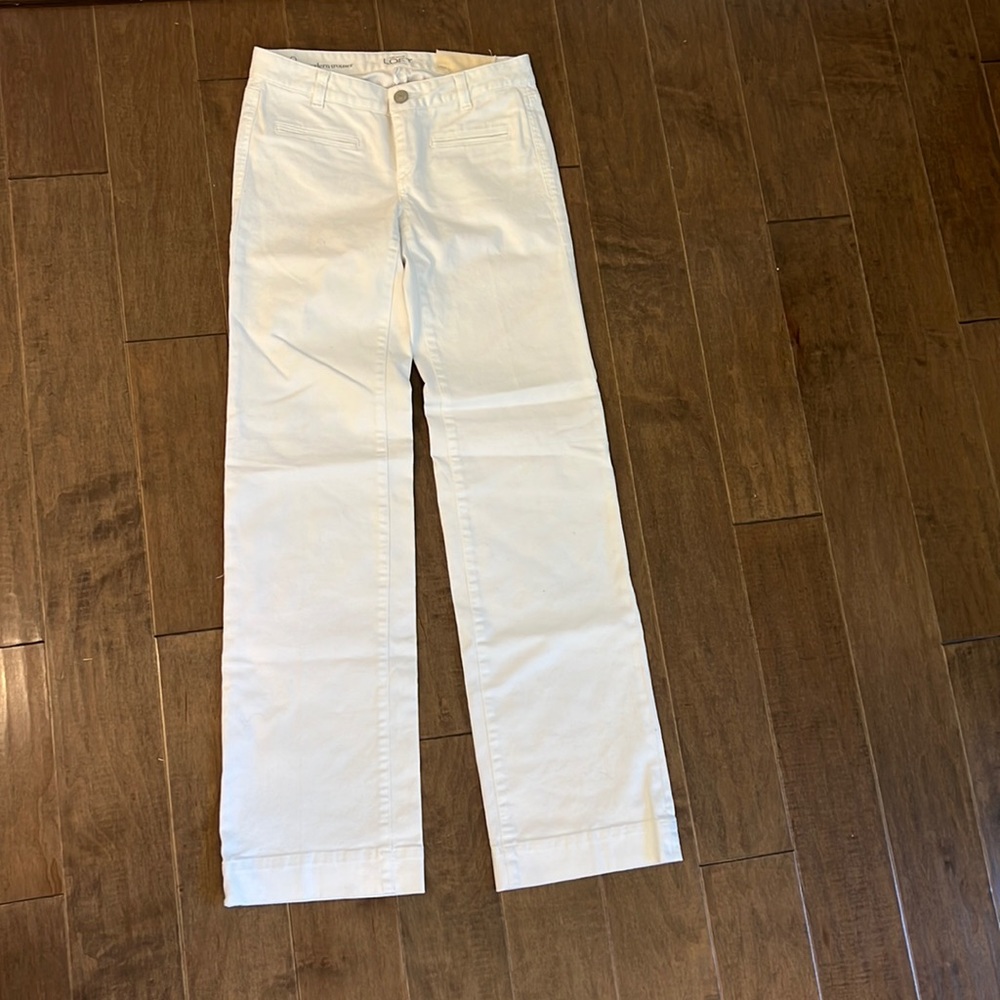 Loft white trouser jeans 2 tall